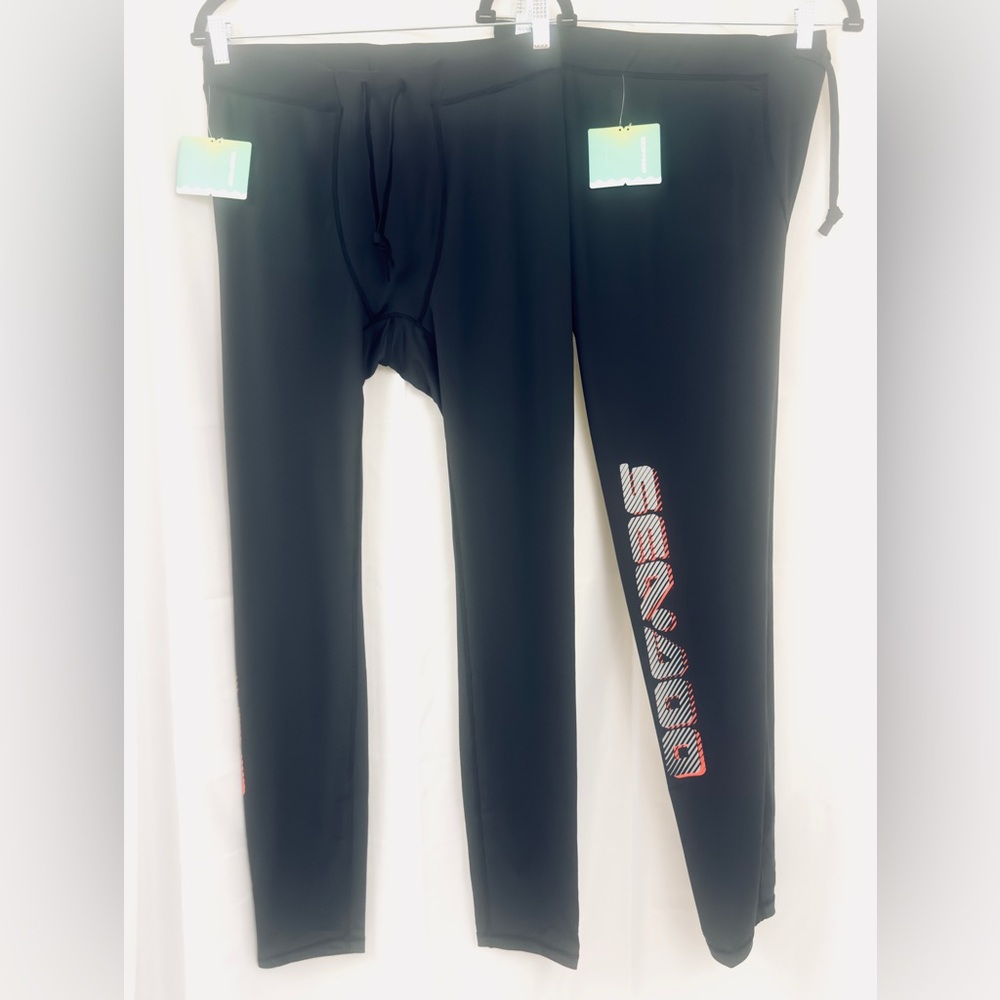 SEA-DOO MEN'S UV PROTECTION LEGGINGS BLACK     Medium & Large.               NWT